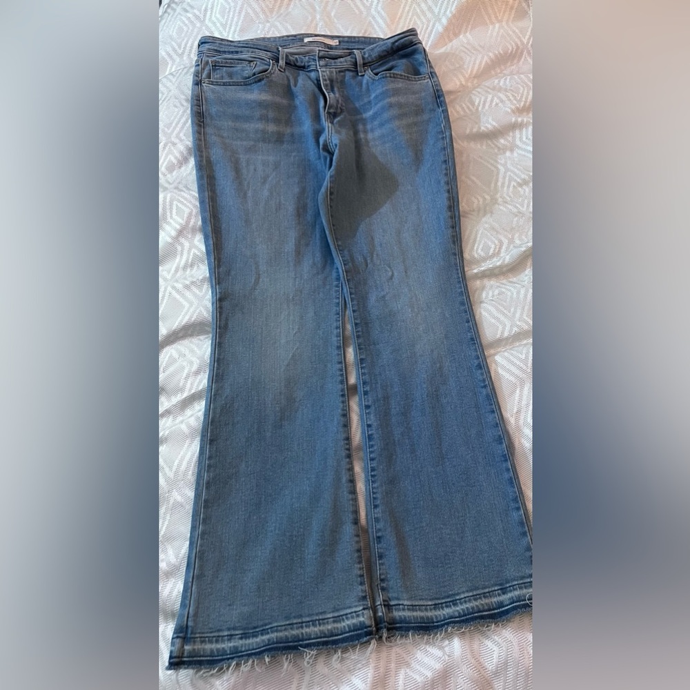 Blue Bootcut Jeans